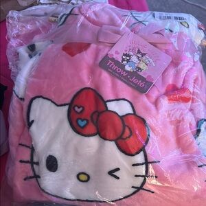Hello Kitty Pink Throw Blanket